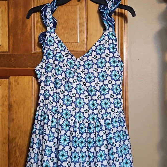 NWT Lucky Brand Tiered Ruffle Maxi Dress - Picture 5 of 13